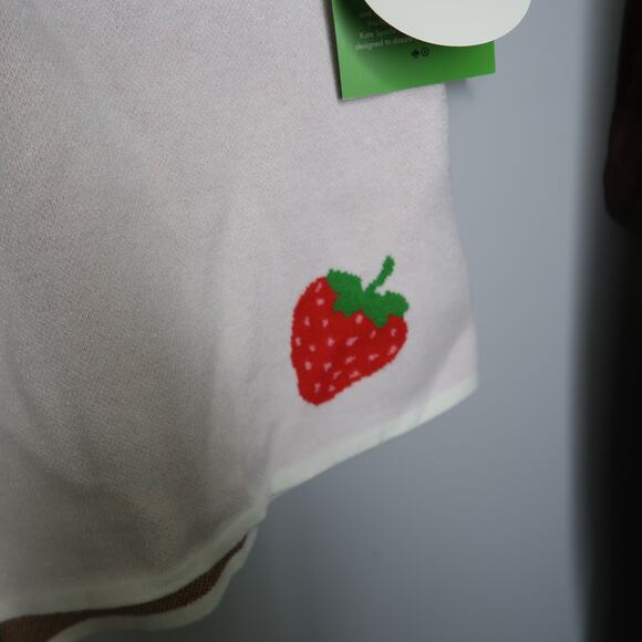 Kate Spade x Target Strawberry Knit Lounge Shorts NWT 1X Women's Pink Cream - Picture 9 of 16